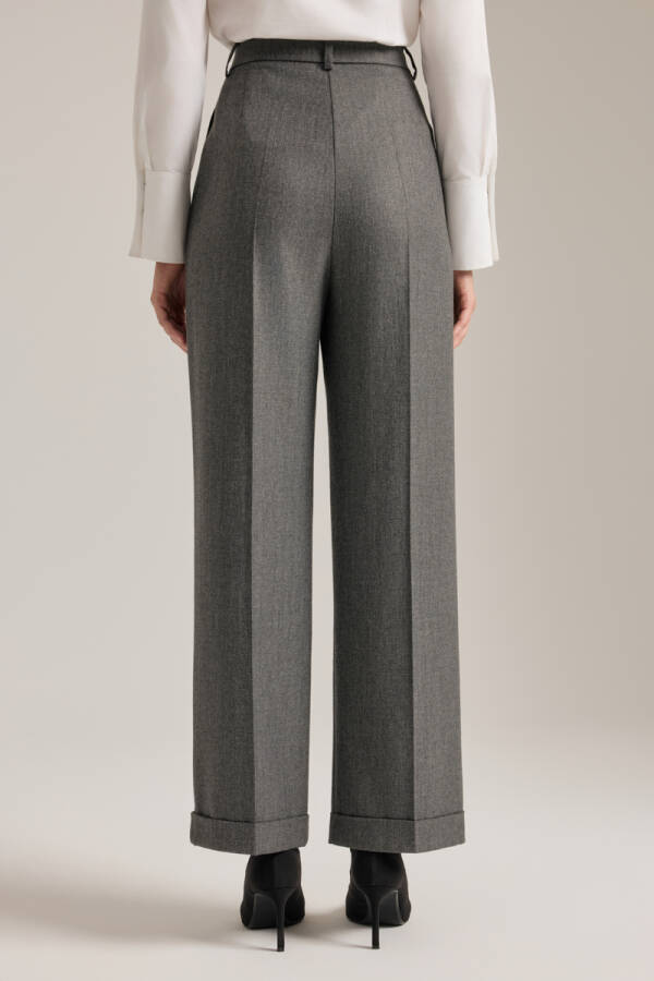 Antrasit Klasik Dokuma Pantolon - 5