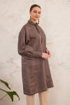 Antrasit Kravat Yaka Keten Tunik - 6
