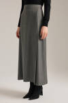 Antrasit Önü Katlama Pili Detaylı Etek - 3