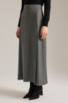 Antrasit Önü Katlama Pili Detaylı Etek - 3