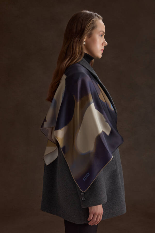 Antrasit Oversize Fit Kalın Ceket - 4