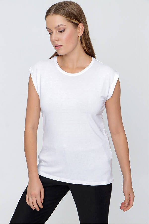 Beyaz VİSKON SIFIRKOLBODY - 3