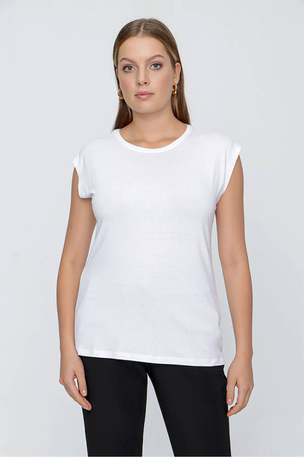 Beyaz VİSKON SIFIRKOLBODY - 5