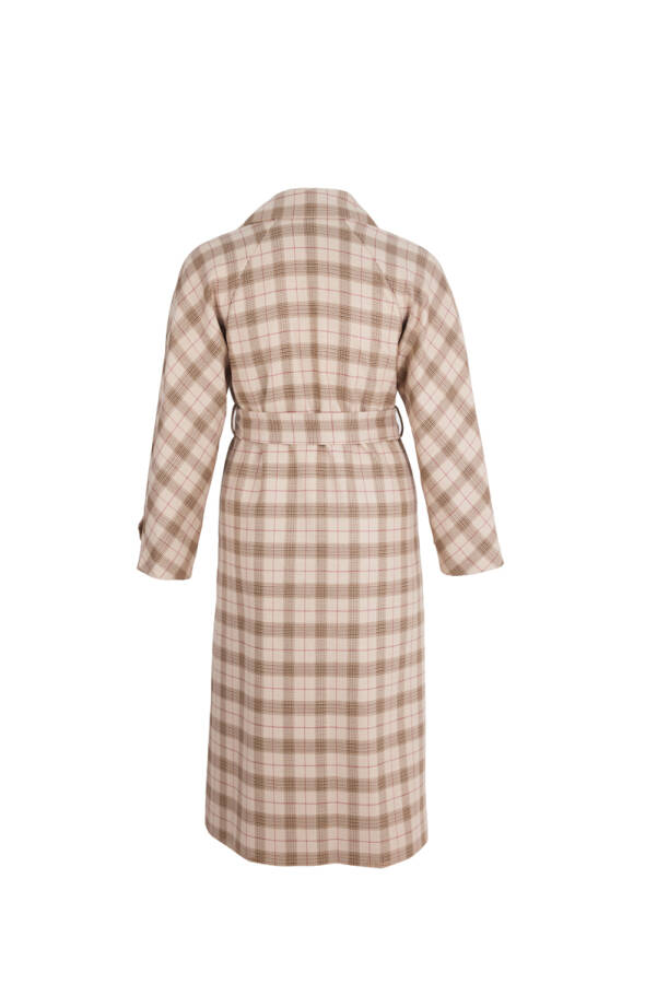 Bej Ekoseli Pardösü - 3