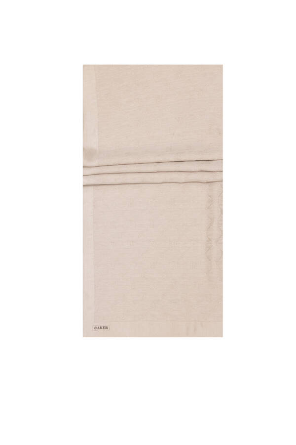 Bej 70X190 CM Koza Şal - 1