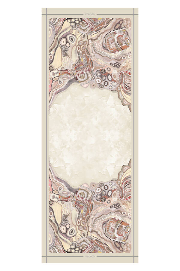 Bej 70X200 Modal Şal - 1