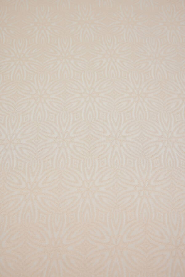 Bej 75X190 Çiçek jakarlı Şal - 3