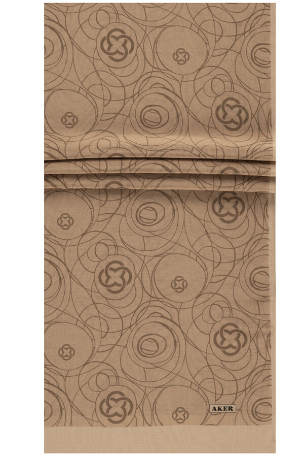 Bej 75X200 İpek Koton Şal - 1