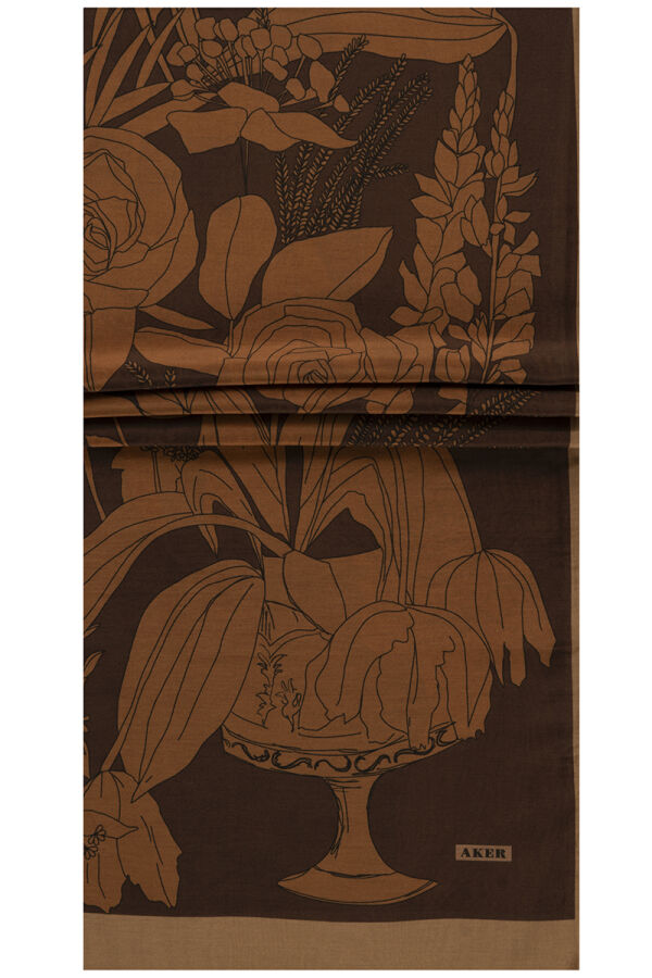 Bej 75X200 İpek Koton Şal - 1