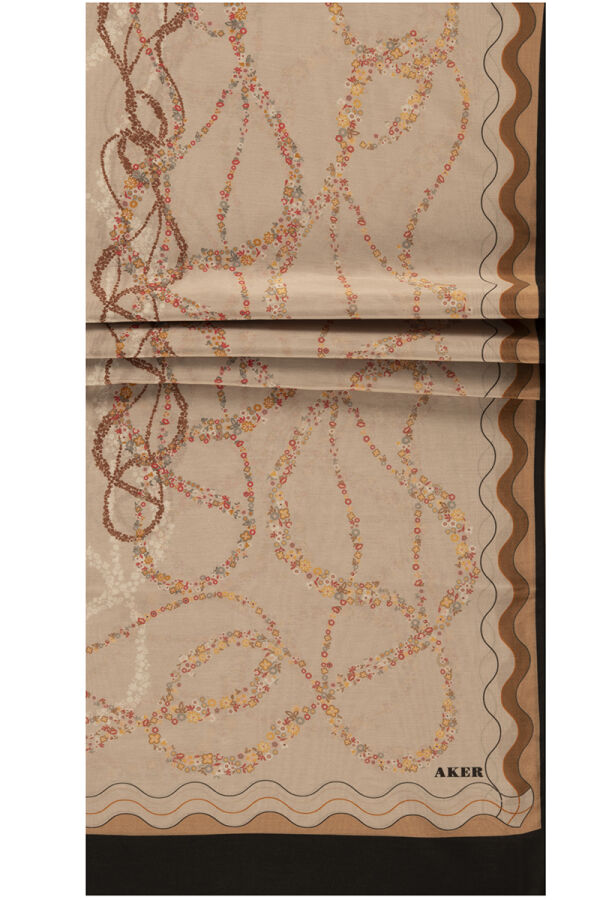 Bej 75X200 İpek Koton Şal - 1