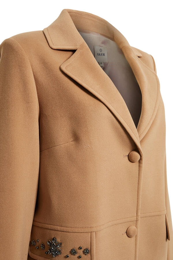 Bej Günlük Astarlı Kaban - Aker (1)