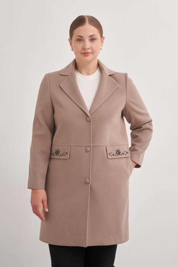 Bej 8583112 Günlük Astarlı Kaban - Aker (1)