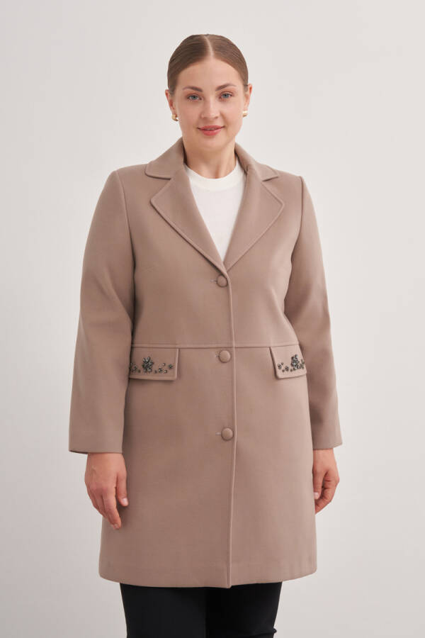 Bej 8583112 Günlük Astarlı Kaban - Aker