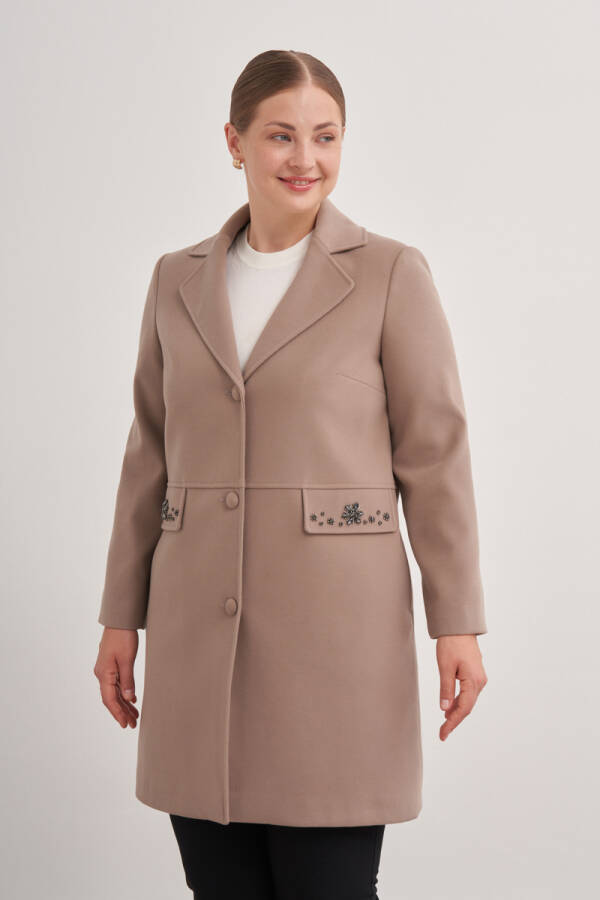 Bej Günlük Astarlı Kaban - 3