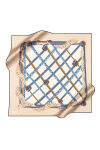 Bej 90X90 İpek Krep Saten Eşarp 