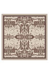 Bej 90X90 İpek Twill Eşarp 