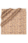 Bej 90X90 İpek Twill Eşarp 