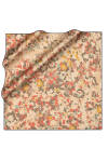 Bej 90X90 İpek Twill Eşarp 