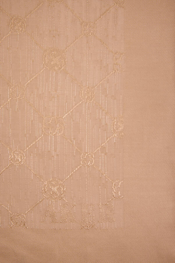 Bej 90X90 Koza Eşarp - Aker (1)