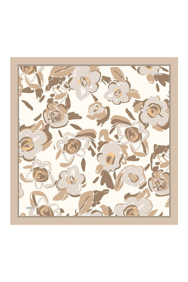 Bej 90X90 Pure Touch Eşarp - 1