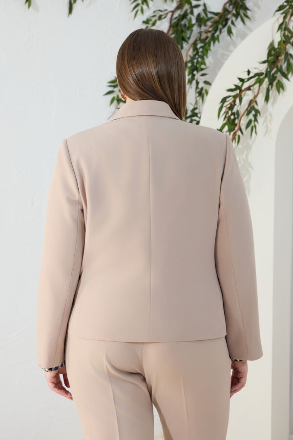 Bej Balon Kol Ceket - 6