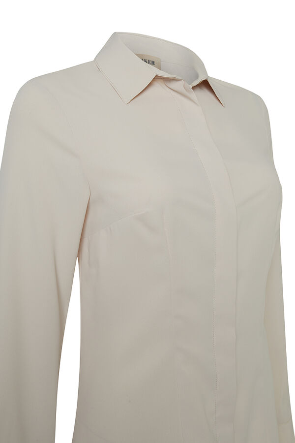 Bej Basic Bluz - Aker (1)