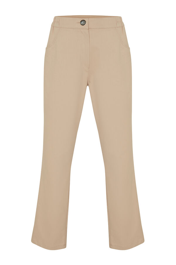 Bej Basic Pantolon - Aker
