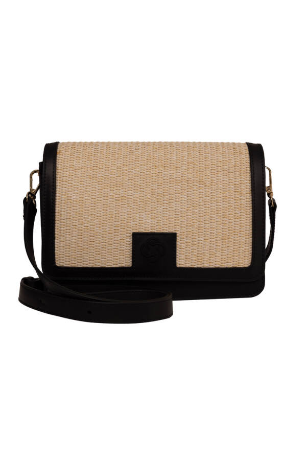 Bej CNT20125 HASIR ÇAPRAZ ÇANTA - Aker