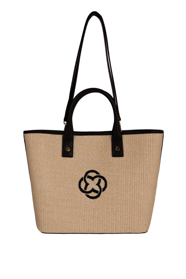 Bej CNT20126 HASIR KOL ÇANTA - Aker (1)