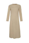 Bej Cotton Jüpon Elbise 