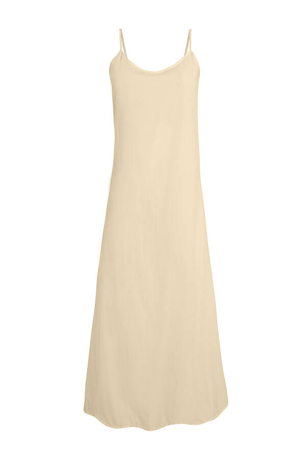 Bej Cotton Jüpon Elbise - Aker