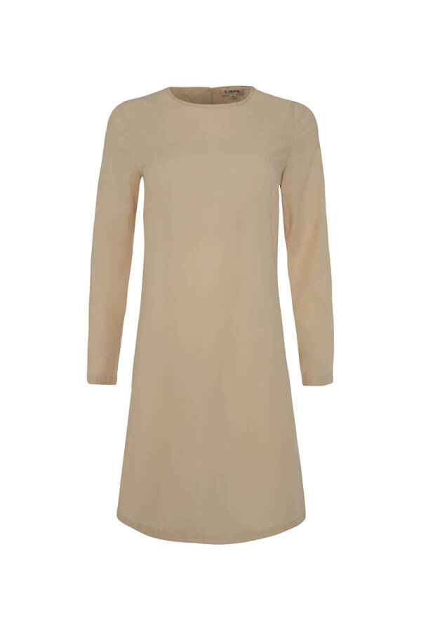 Bej Cotton Jüpon Tunik - Aker