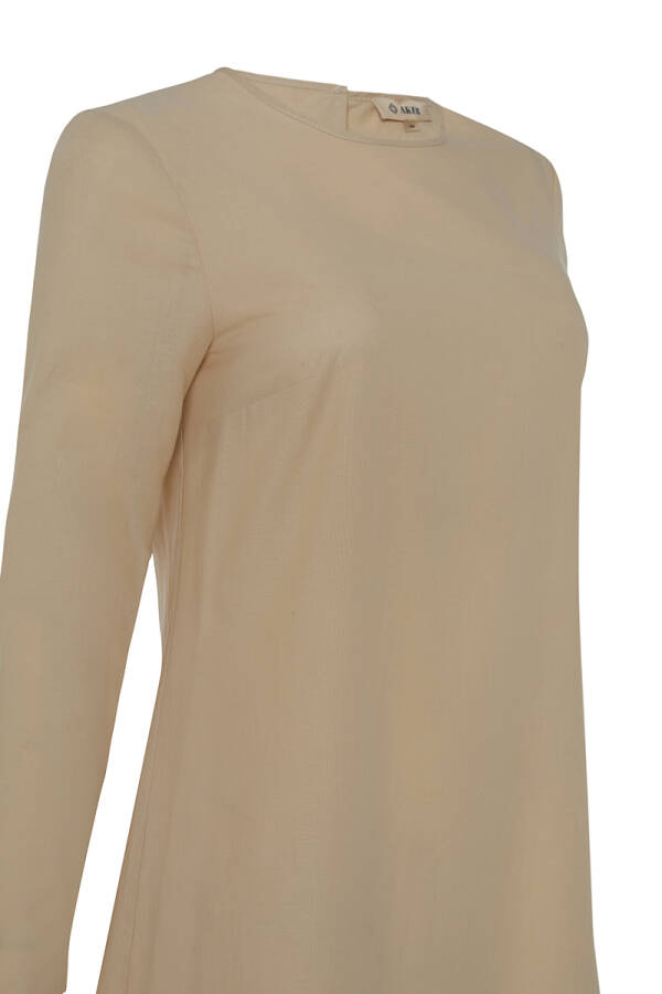 Bej Cotton Jüpon Tunik - Aker (1)