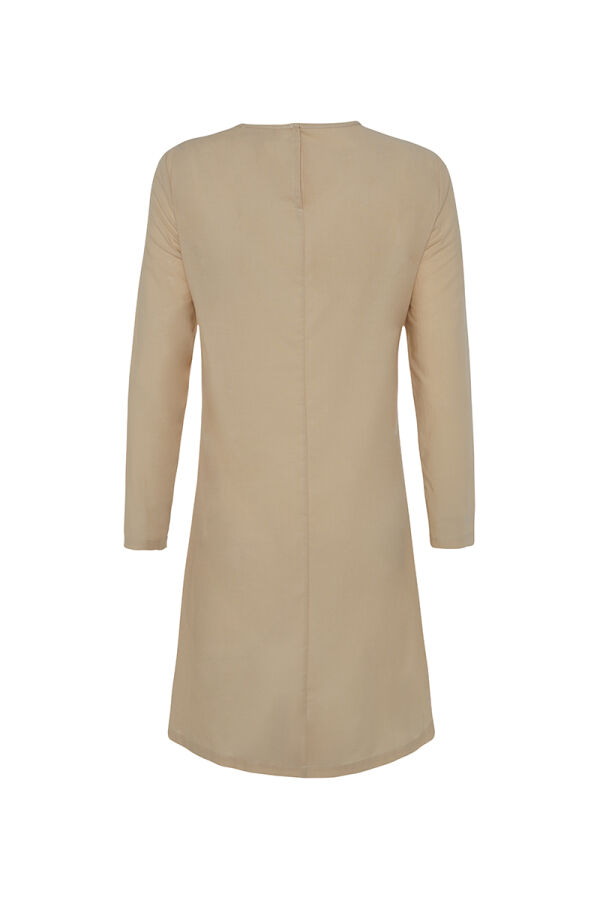Bej Cotton Jüpon Tunik - 3