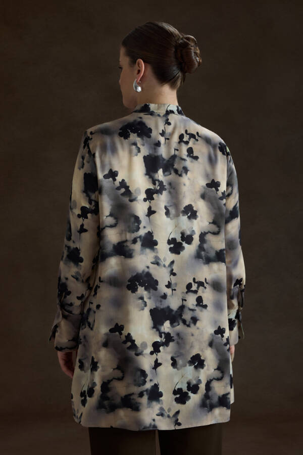 Bej Desenli Viscon Tunik - 5