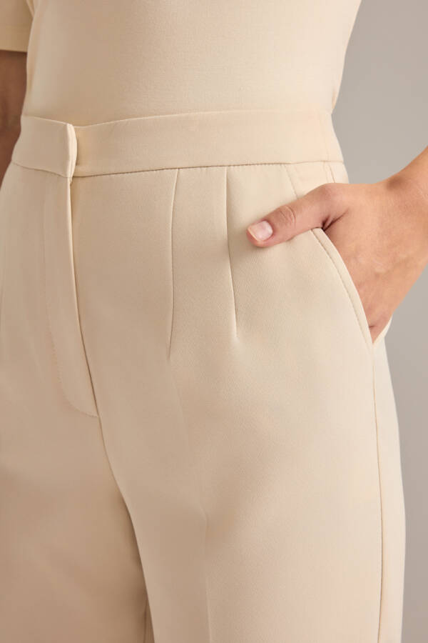 Bej Dokuma Pantolon - 4