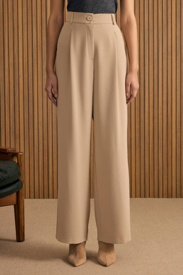 Bej Dokuma Pantolon - 3