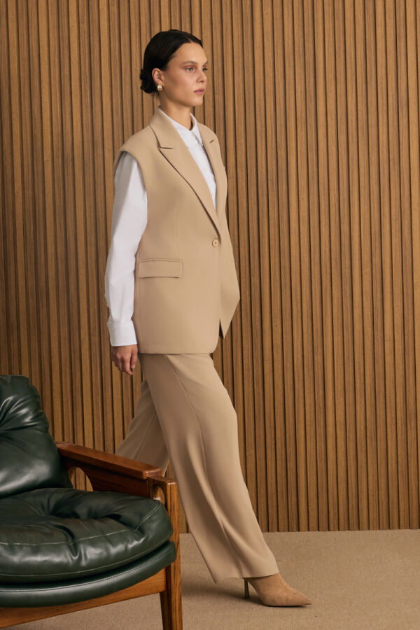 Bej Dokuma Pantolon - Aker (1)