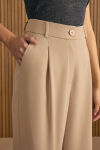 Bej Dokuma Pantolon - 5