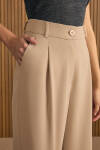 Bej Dokuma Pantolon - 5