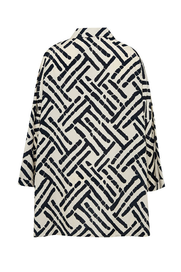 Bej Etek Ucu Asimetrik Bluz - 3