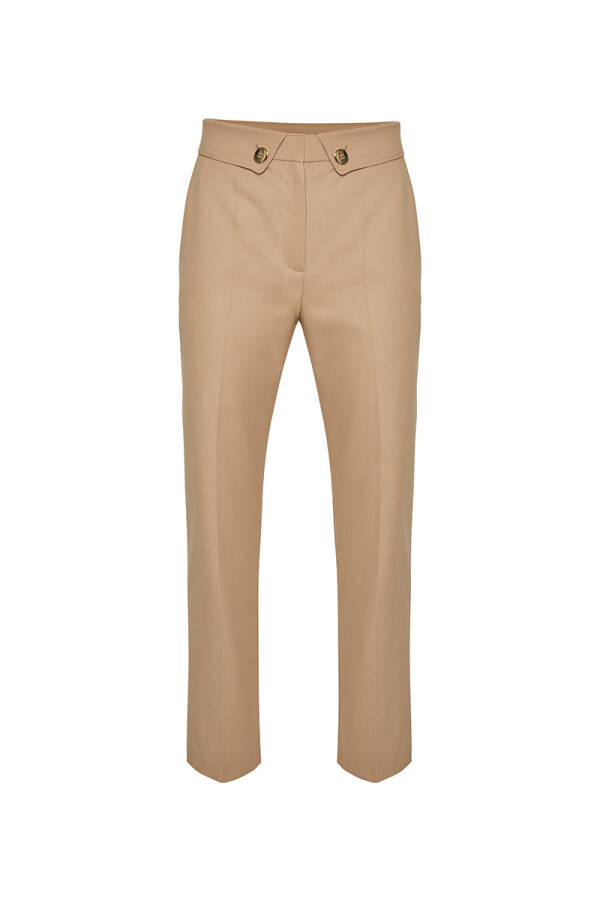 Bej Havuç Form Klasik Pantolon - Aker