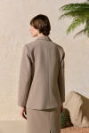 Bej Klasik Blazer Ceket - 6