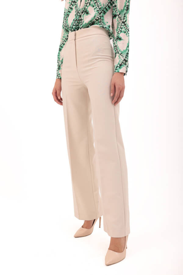 Bej Klasik Kesim Pantolon - 4