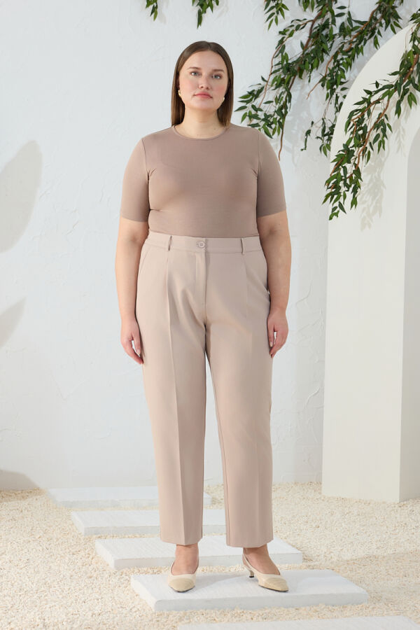 Bej Klasik Pantolon - Aker (1)