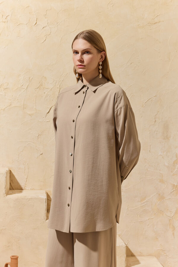 Bej Klasik Tunik - 4