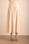 Bej Kloş Keten Etek - 6