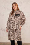 Bej Leopar Desen Rahat Kesim Tunik - 4