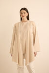 Bej Nakış ve Biyeli Tencel Tweenset - 1