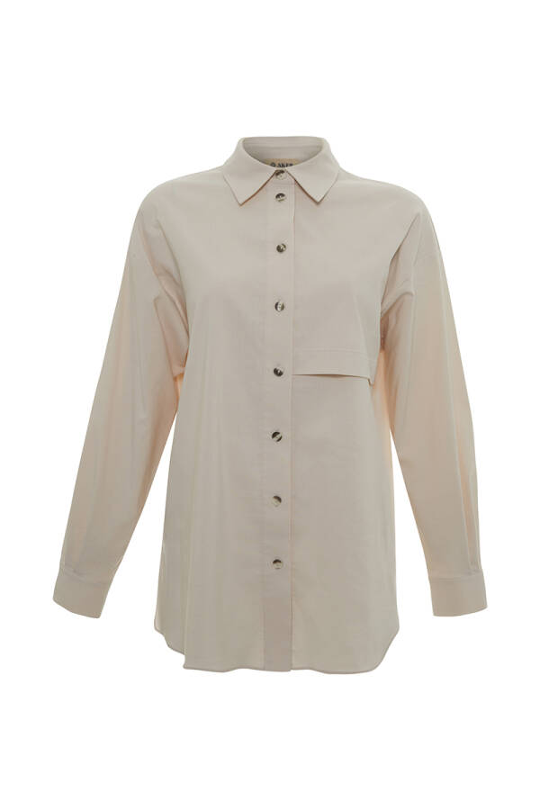 Bej Ön ve Arkası Anler Kup Detaylı Tunik - Aker